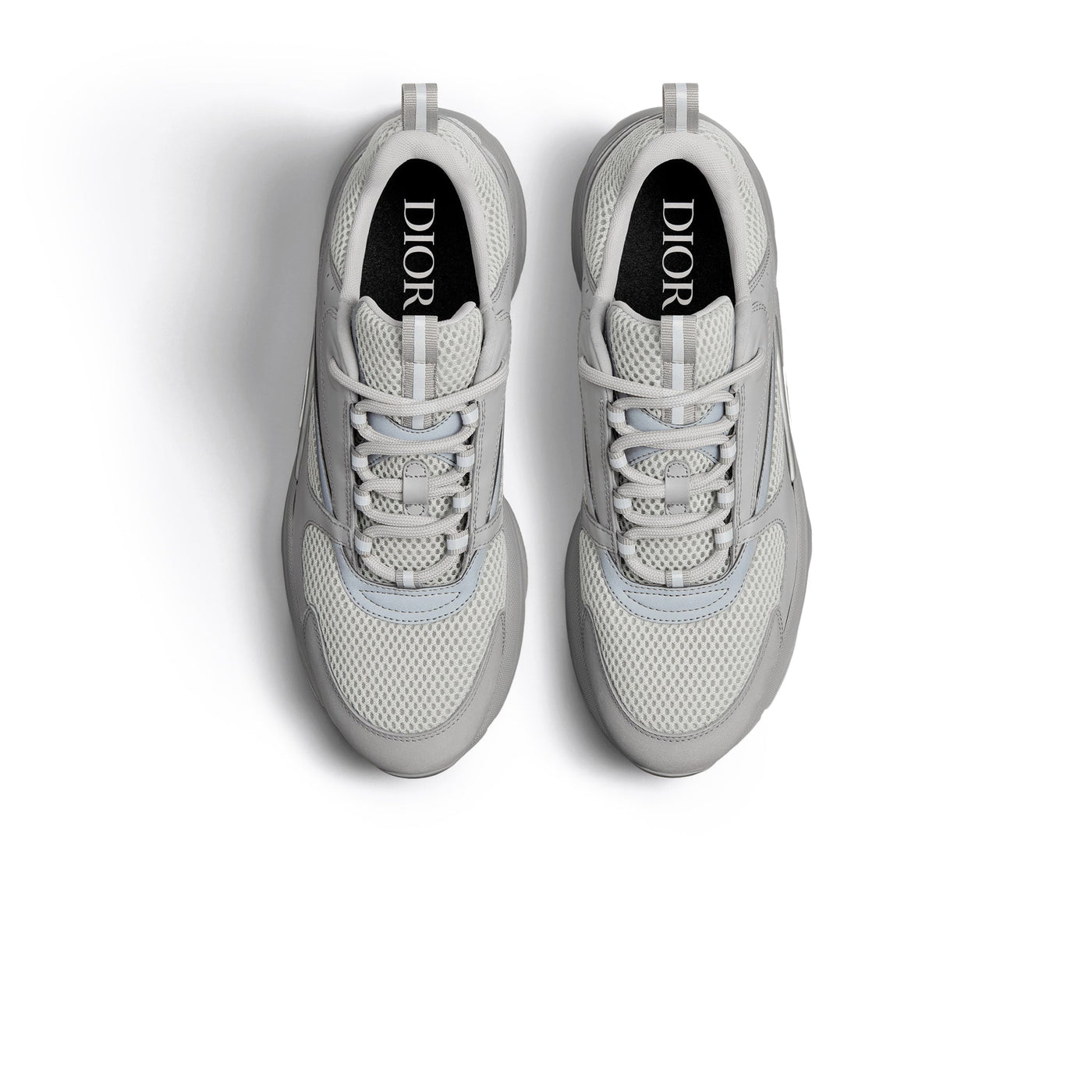 B22 Grey Calfskin Trainer