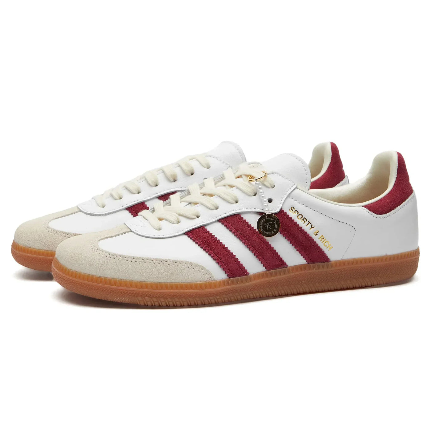 Samba Sporty & Rich White Collegiate Burgundy