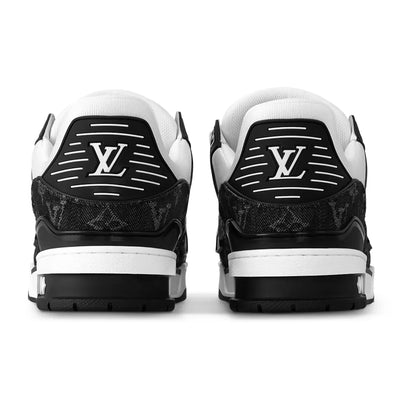 L-V Monogram Black Denim Sneaker