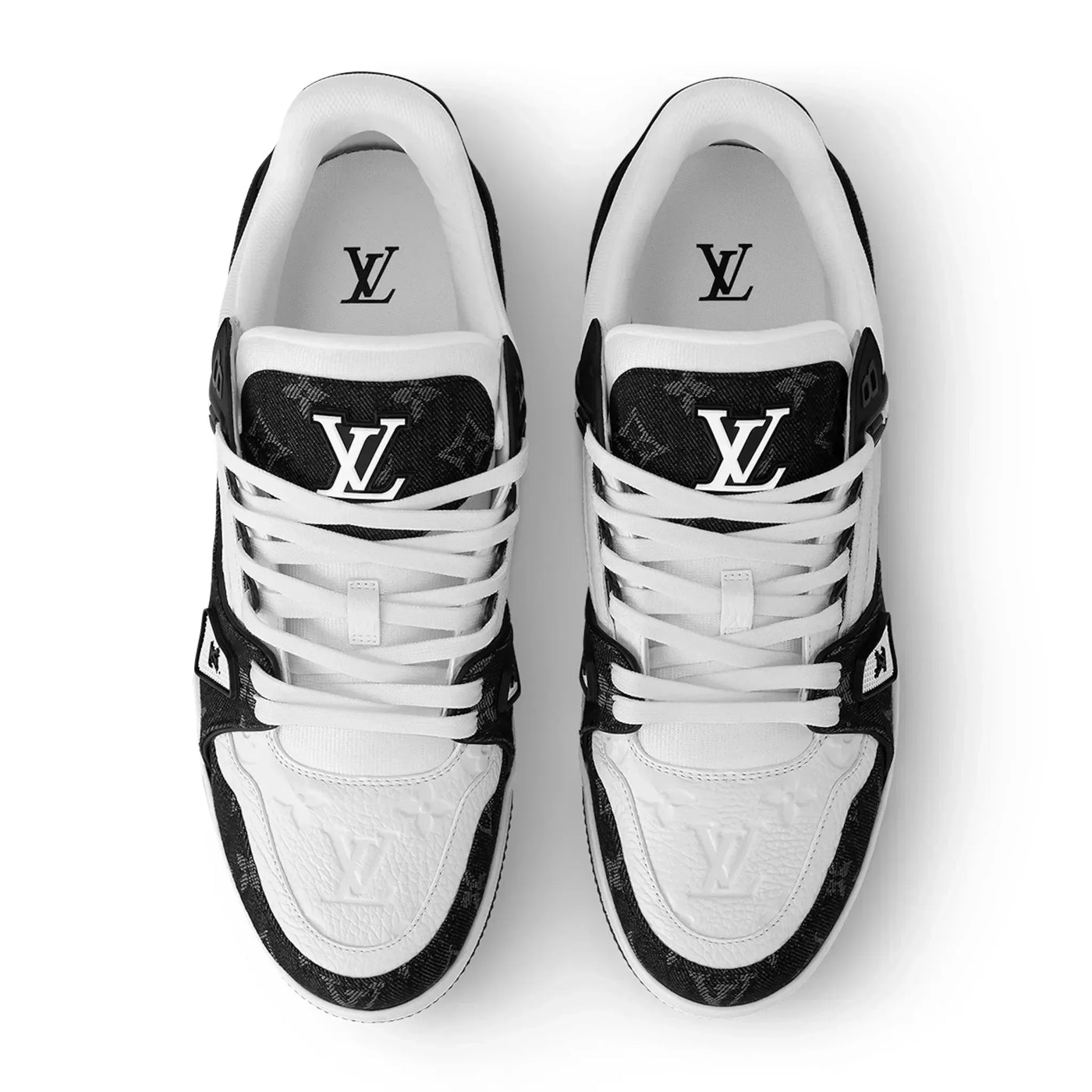 L-V Monogram Black Denim Sneaker