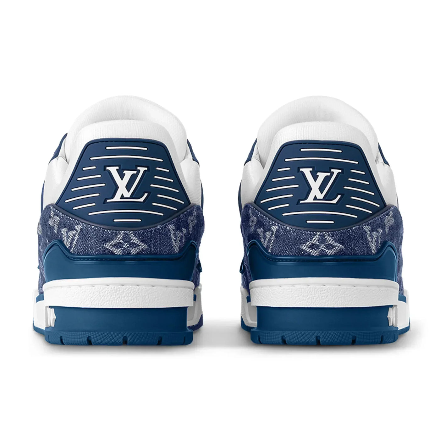 L-V Monogram Blue Denim Sneaker