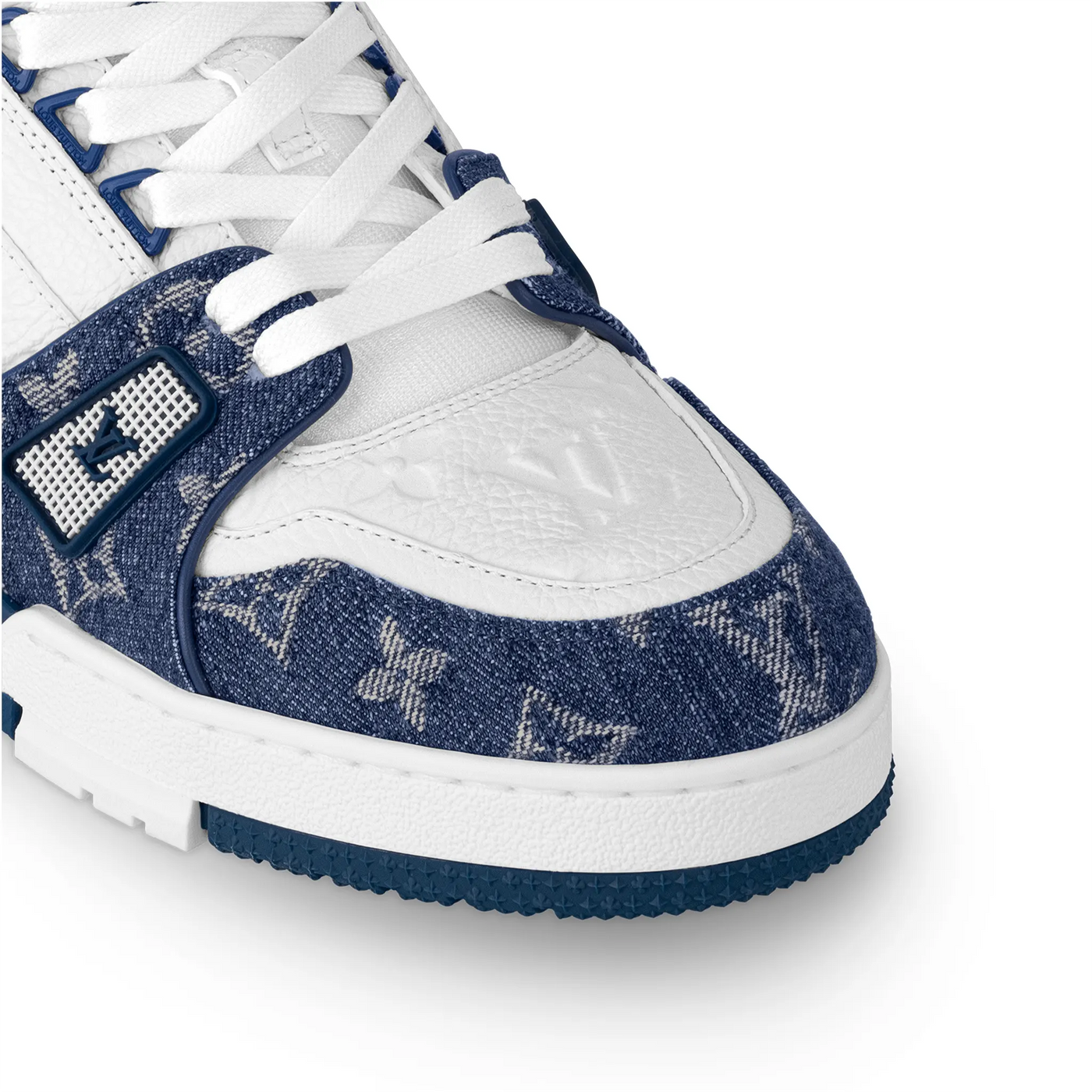 L-V Monogram Blue Denim Sneaker